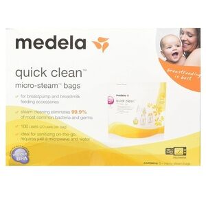 Medela Quick Steam Bags 12ct, NEW